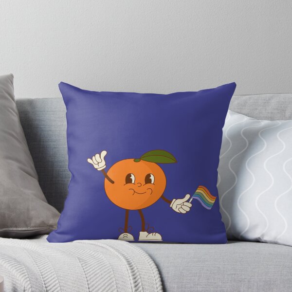 Item preview, Syracuse Orange with Rainbow Flag (vintage style) designed and sold by YonderAndBeyond.