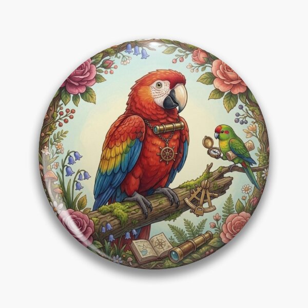 Item preview, The Explorer Parrot. designed and sold by JoyNest = "The nest of joy".