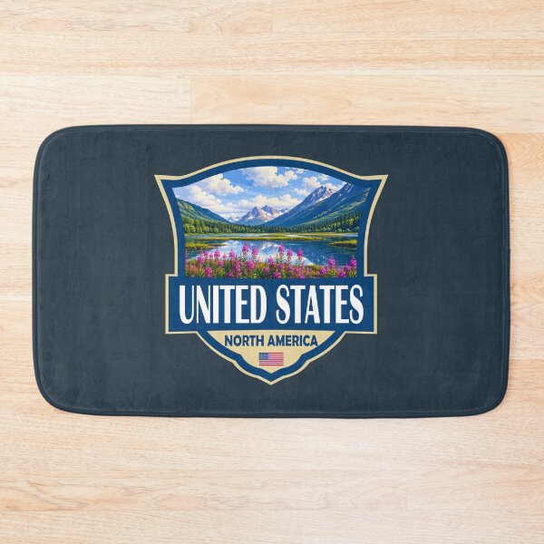 Item preview, United States Illustration Retro Badge designed and sold by KrisSidDesigns.