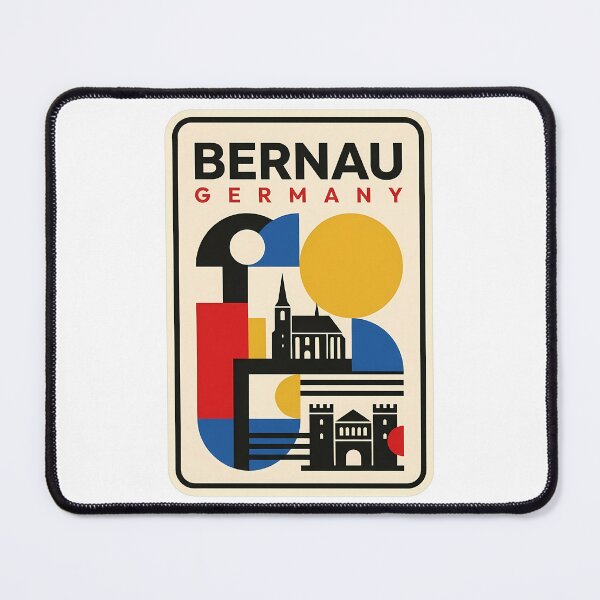 Item preview, Bernau Germany Bauhaus Geometric Cityscape Landmarks designed and sold by k3rstman1.