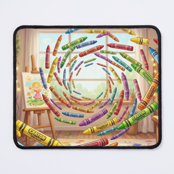 Item preview, Whimsical Floating Crayons: Vibrant Art Room designed and sold by AirCrayons27.