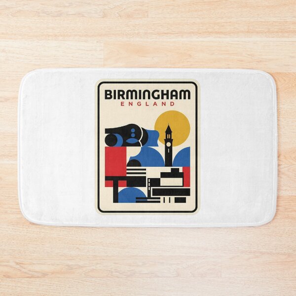 Item preview, Birmingham England Geometric Travel Skyline Art designed and sold by k3rstman1.