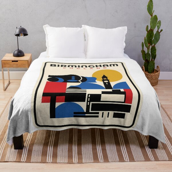 Item preview, Birmingham England Geometric Travel Skyline Art designed and sold by k3rstman1.