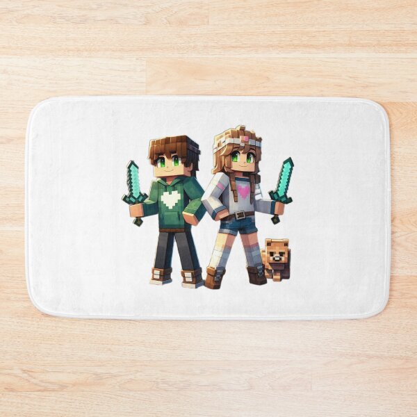 Item preview, Cute minecraft style couple  designed and sold by Black-hall.