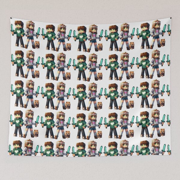 Item preview, Cute minecraft style couple  designed and sold by Black-hall.