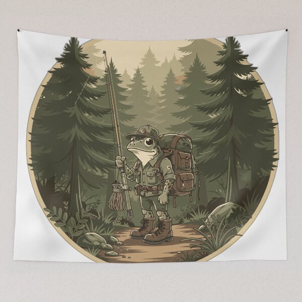 Item preview, Backcountry Frog Fisher Vintage Outdoor Explorer designed and sold by fallmoree.