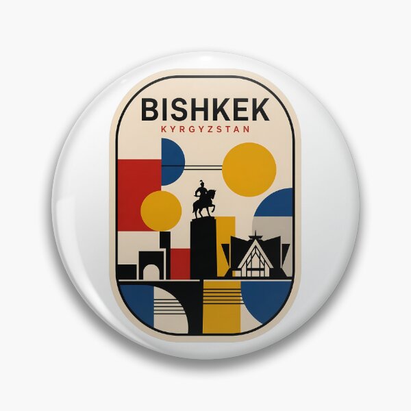 Item preview, Bishkek Kyrgyzstan Mid Century Modern City Landmark designed and sold by k3rstman1.
