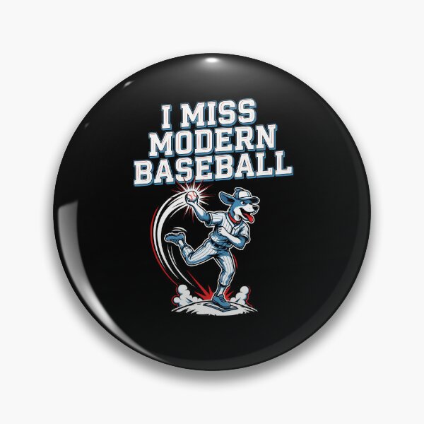 Item preview, I Miss Modern Baseball Cute Funny Dog Baseball Meme designed and sold by Redgiant87x.