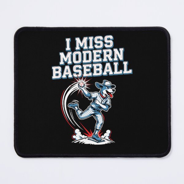 Item preview, I Miss Modern Baseball Cute Funny Dog Baseball Meme designed and sold by Redgiant87x.