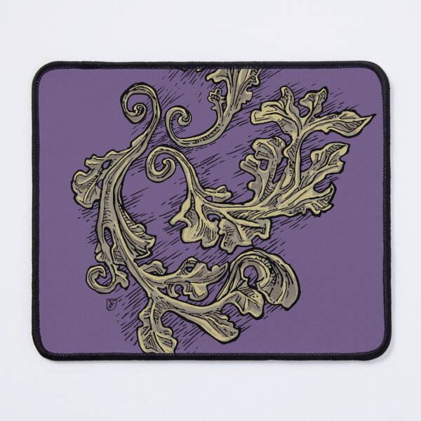 Item preview, Vintage Heraldic Floral Leaf Ornamental Artwork designed and sold by JustasVebra.