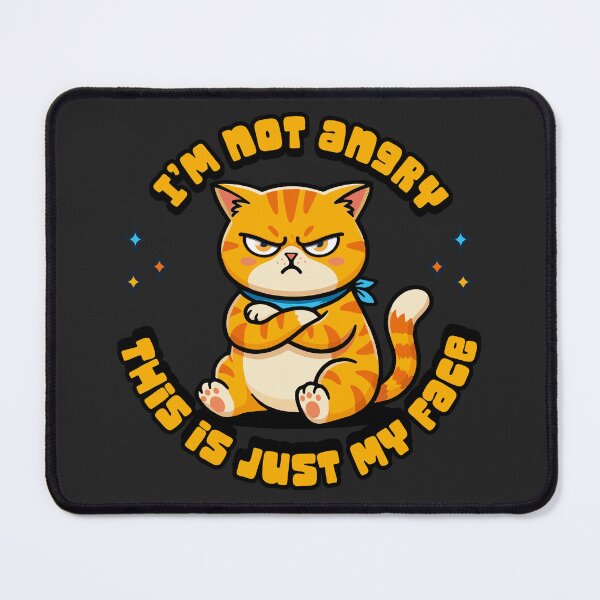 Item preview, I'm Not Angry - grumpy cat designed and sold by StellarBees.