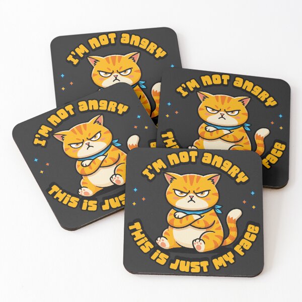 Item preview, I'm Not Angry - grumpy cat designed and sold by StellarBees.