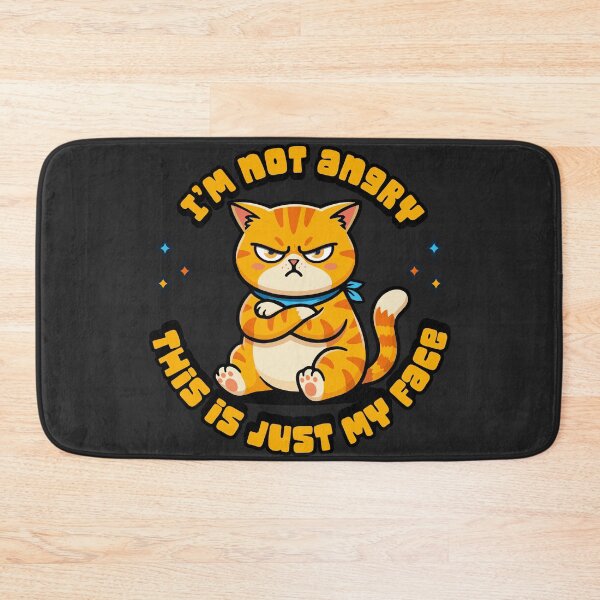 Item preview, I'm Not Angry - grumpy cat designed and sold by StellarBees.