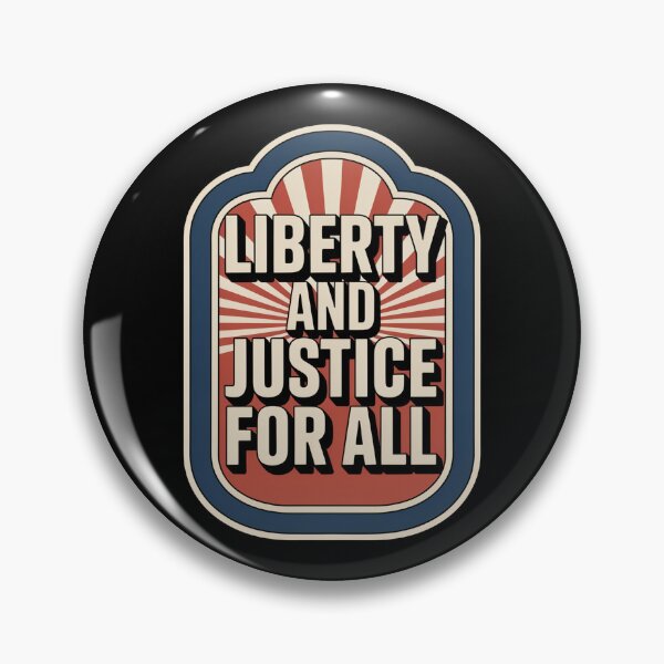 Item preview, Liberty and Justice for All Vintage Transit Badge designed and sold by OldGloryForge.