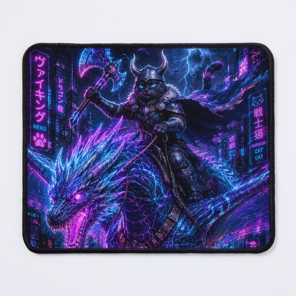 Item preview, Cyber Viking of the Future designed and sold by Neon Riot Studio.
