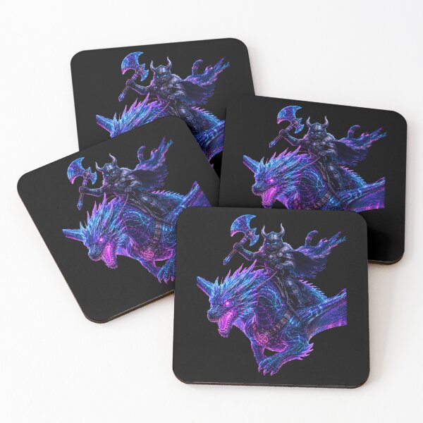 Item preview, Cyber Viking of the Future designed and sold by Neon Riot Studio.