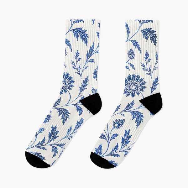 Item preview, Indigo Botanical Bloom Pattern designed and sold by aleano2026.