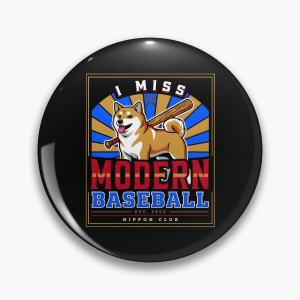 Item preview, I Miss Modern Baseball Retro Baseball Meme and Funny Dog designed and sold by Redgiant87x.
