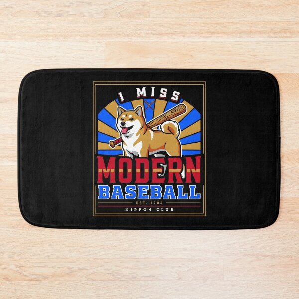 Item preview, I Miss Modern Baseball Retro Baseball Meme and Funny Dog designed and sold by Redgiant87x.
