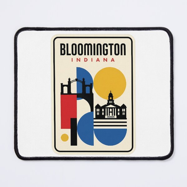 Item preview, Bloomington Indiana Abstract Minimalist Travel Landmark designed and sold by k3rstman1.