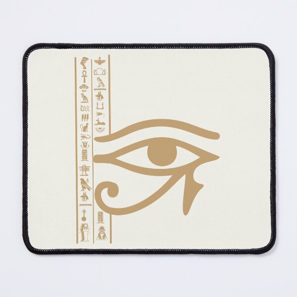 Item preview, Gold Eye of Horus Ancient Egyptian Hieroglyphs Art designed and sold by KaBaRen.