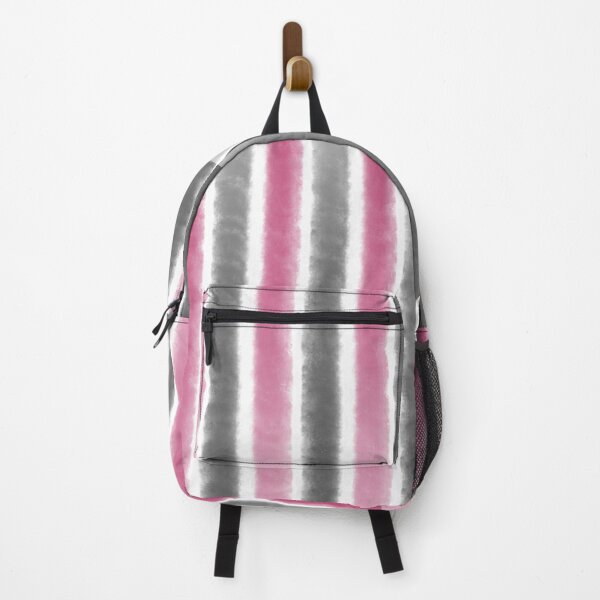 Item preview, Watercolor stripe pattern- pink and black designed and sold by Pattern Pie.