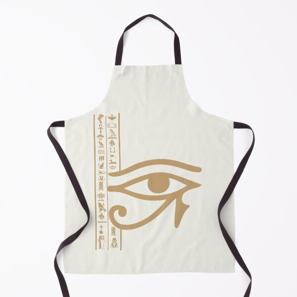 Item preview, Gold Eye of Horus Ancient Egyptian Hieroglyphs Art designed and sold by KaBaRen.