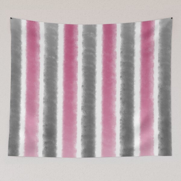 Item preview, Watercolor stripe pattern- pink and black  designed and sold by Pattern Pie.