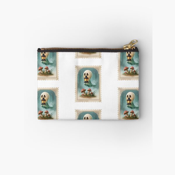 Item preview, Friendly Ghost in Fantasy Forest – Vintage Stamp Style Art designed and sold by Anastasiia Yurevych.