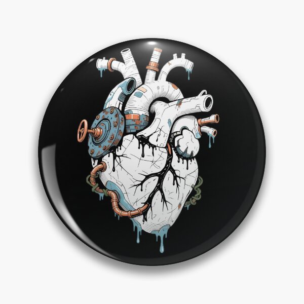 Item preview, Anatomical Mechanical Heart Biomechanical Steampunk Art designed and sold by coretrophia.