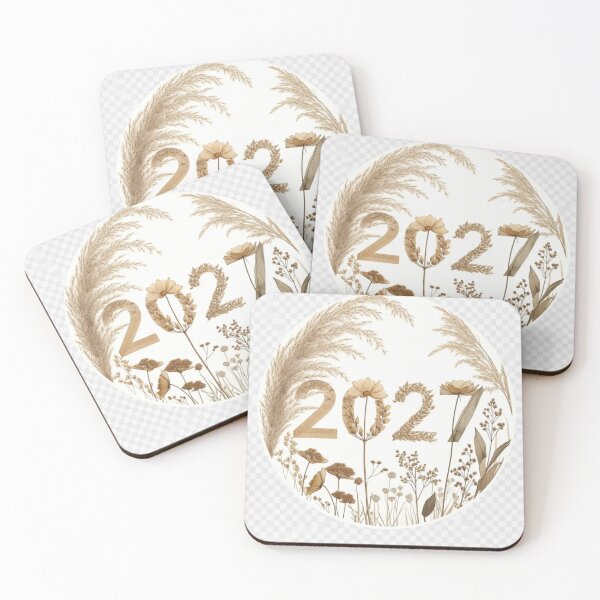 Item preview, 2027 Boho Floral Design | Neutral Wildflower New Year Aesthetic designed and sold by GalleryPeak.