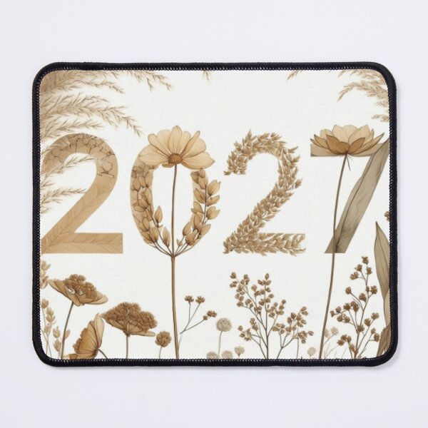 Item preview, 2027 Boho Floral Design | Neutral Wildflower New Year Aesthetic designed and sold by GalleryPeak.