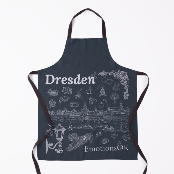 Item preview, Dresden Skyline Sketch · Lilac & Paynes Grey designed and sold by EmotionsOK.