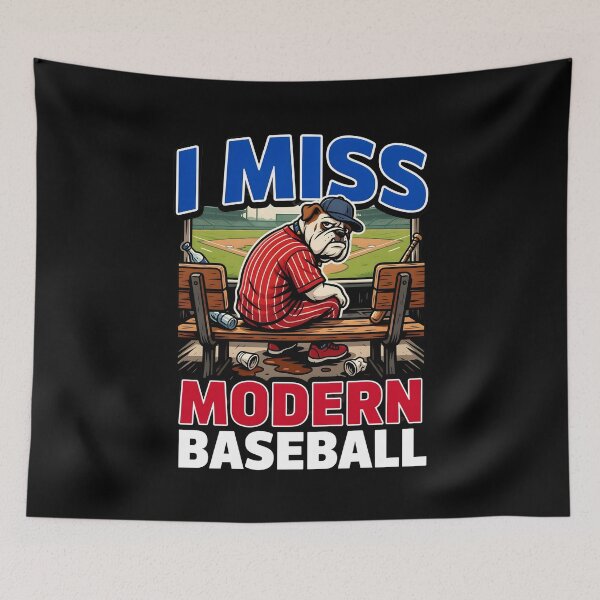 Item preview, I Miss Modern Baseball Funny Dog Sports Meme for Baseball Lovers designed and sold by Redgiant87x.
