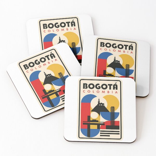 Item preview, Retro Bogota Colombia Skyline Geometric Travel Poster designed and sold by k3rstman1.