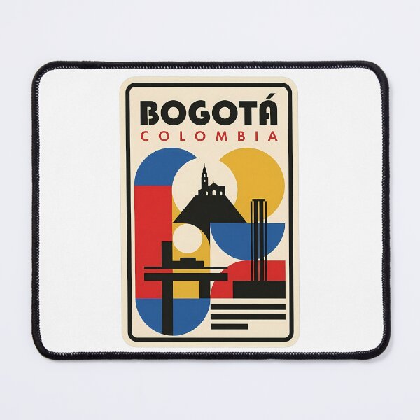 Item preview, Retro Bogota Colombia Skyline Geometric Travel Poster designed and sold by k3rstman1.