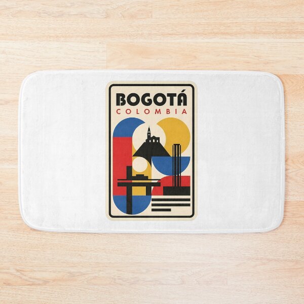 Item preview, Retro Bogota Colombia Skyline Geometric Travel Poster designed and sold by k3rstman1.