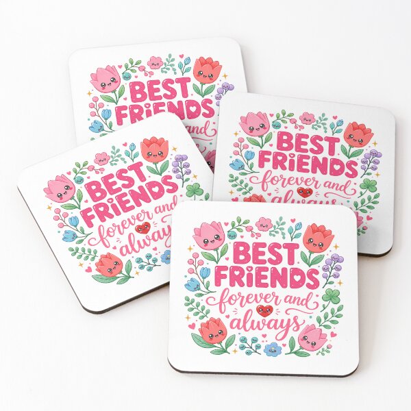 Item preview, Best Friends Forever Floral | Kawaii Cute BFF Matching Aesthetic designed and sold by Dulxoz.