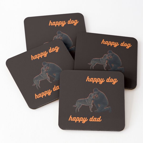Item preview, Happy Dog Happy Dad Silhouette Design | Funny Dog Dad Gift | Father’s Day Dog Lover Shirt designed and sold by natayzedes.