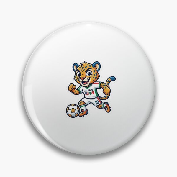 Item preview, Cartoon Football Mascot Sticker - FIFA World Cup 2026 Jaguar Vinyl Decal, Cute Animal Soccer Character Premium Sticker designed and sold by DKSH1234.