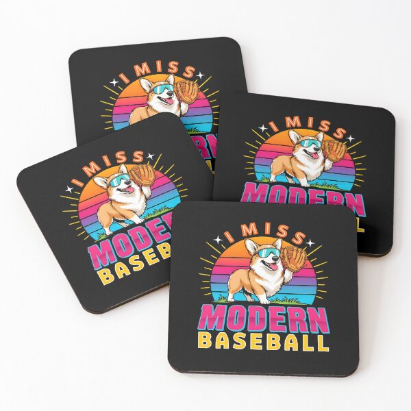 Item preview, I Miss Modern Baseball Baseball Meme Humor with Adorable Funny Dog designed and sold by Redgiant87x.