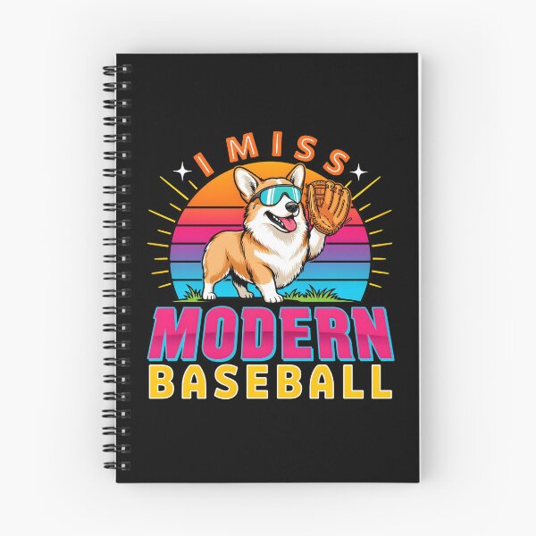 Item preview, I Miss Modern Baseball Baseball Meme Humor with Adorable Funny Dog designed and sold by Redgiant87x.
