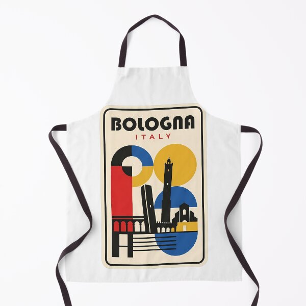 Item preview, Vintage Bologna Italy Geometric Bauhaus Travel Poster designed and sold by k3rstman1.