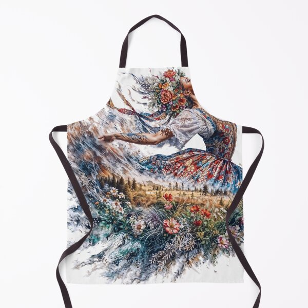 Item preview, folklore nature Poland floral dance double exposures digital artwork dejco.art domin designed and sold by dejco.art.