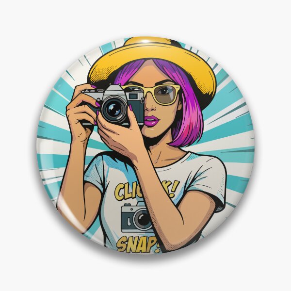 Item preview, Pop Art Camera Illustration designed and sold by Creative Owlet.