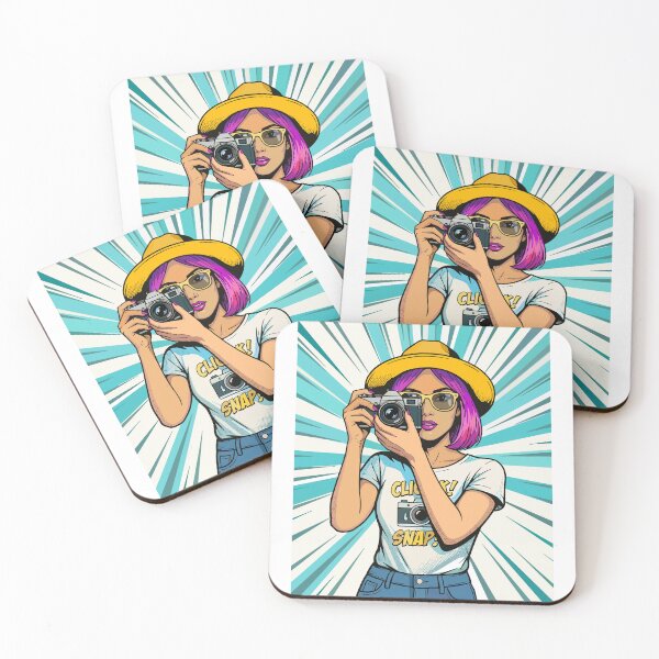 Item preview, Pop Art Camera Illustration designed and sold by Creative Owlet.