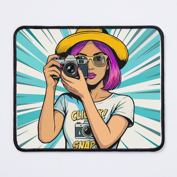 Item preview, Pop Art Camera Illustration designed and sold by Creative Owlet.