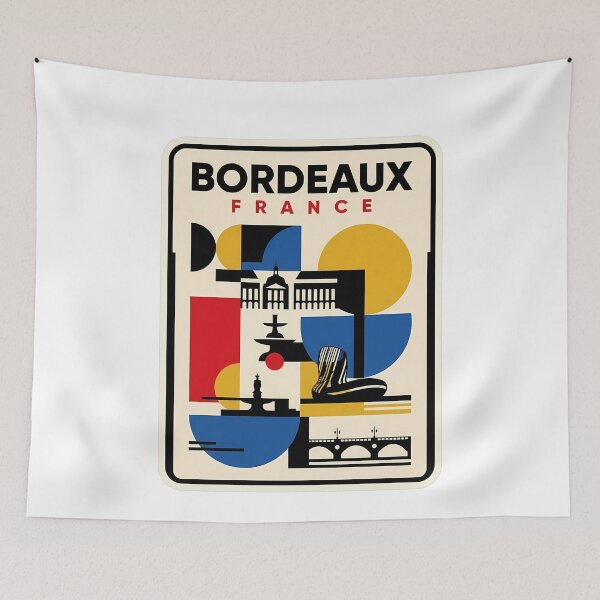Item preview, Bordeaux France Mid Century Modern Skyline designed and sold by k3rstman1.