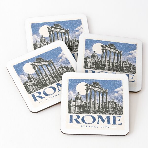 Item preview, Rome Eternal City Ancient Forum Ruins Stamp designed and sold by robertallenss.