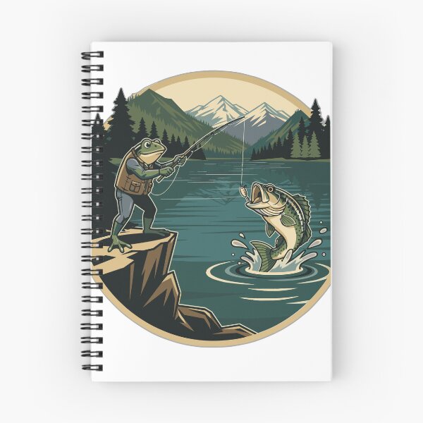 Item preview, Bass Strike Frog Angler Lake Adventure Design designed and sold by fallmoree.